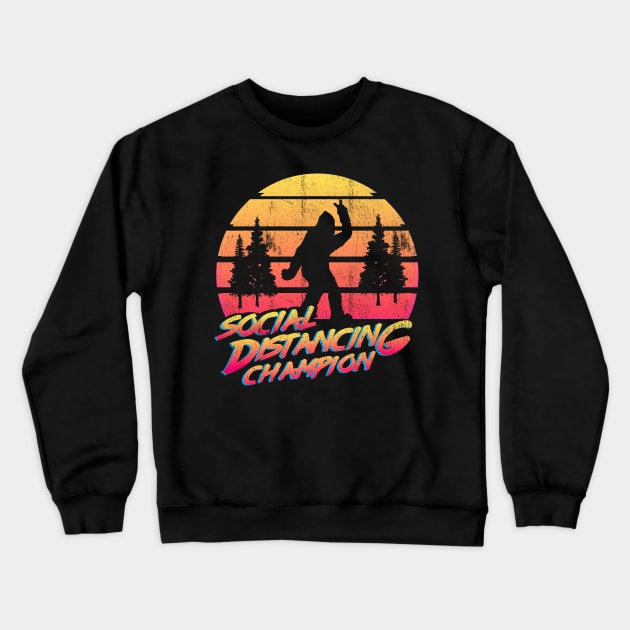 Social Distancing Champion 2020 Crewneck Sweatshirt by G! Zone